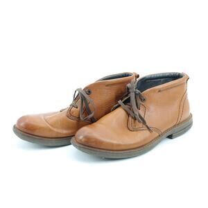 Bussola charleston rust brown leather‎ chukka mens dress boots 11 formal event